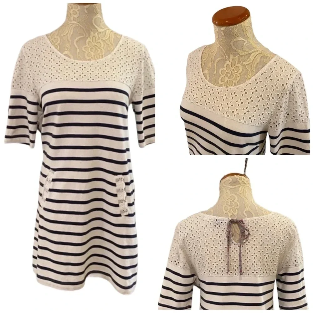 Anthropologie Postmark Jola Striped Dress Tunic - Picture 2 of 10